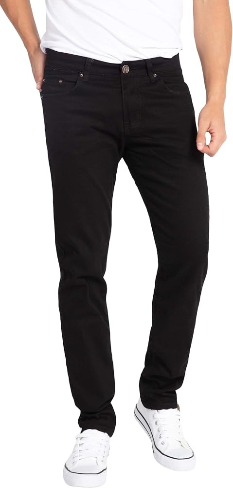 WULFUL Men's Slim Fit Skinny Stretch Comfy Jeans Denim Pants | Amazon (US)