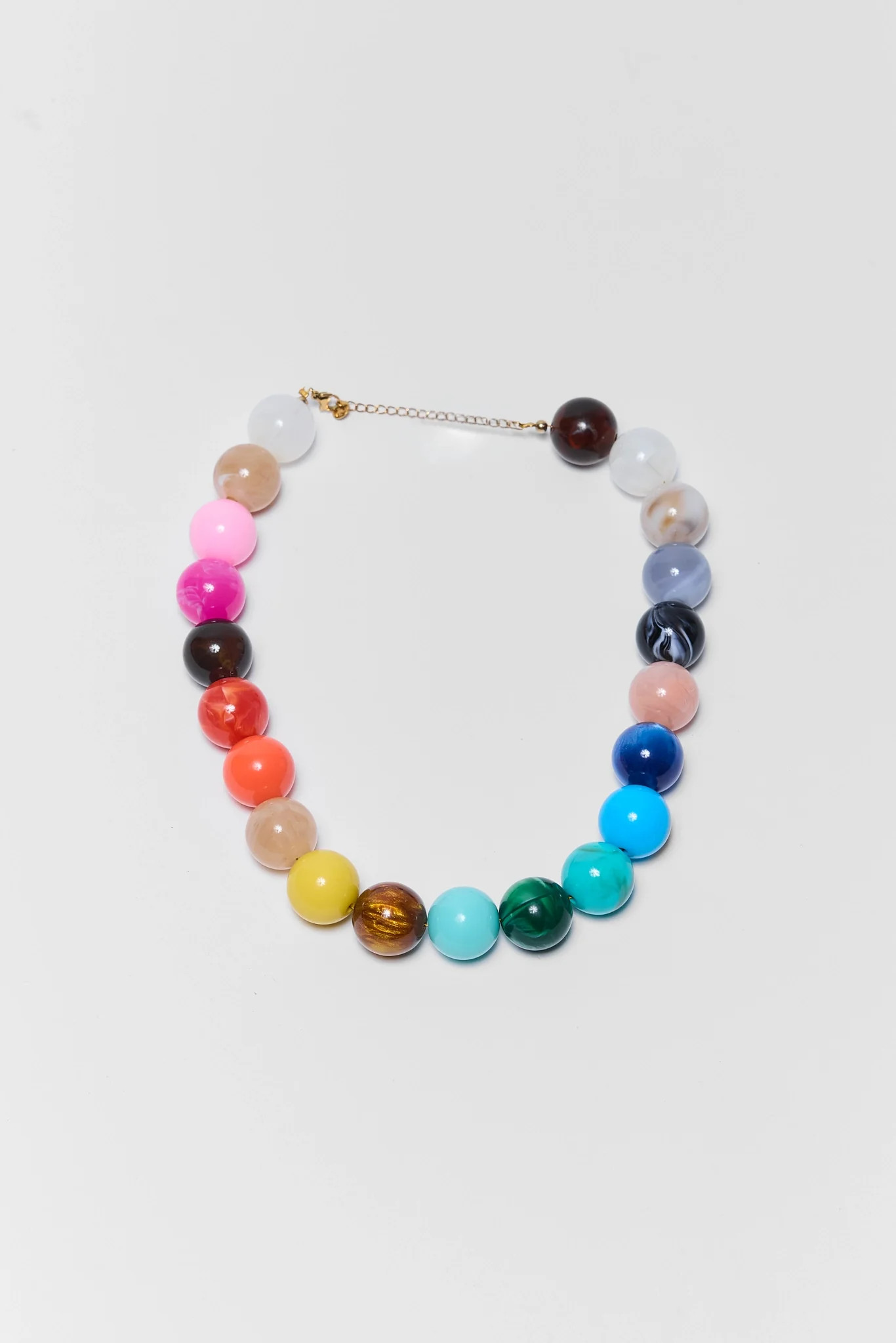 Multi Colored Resin Beaded Necklace | Avara