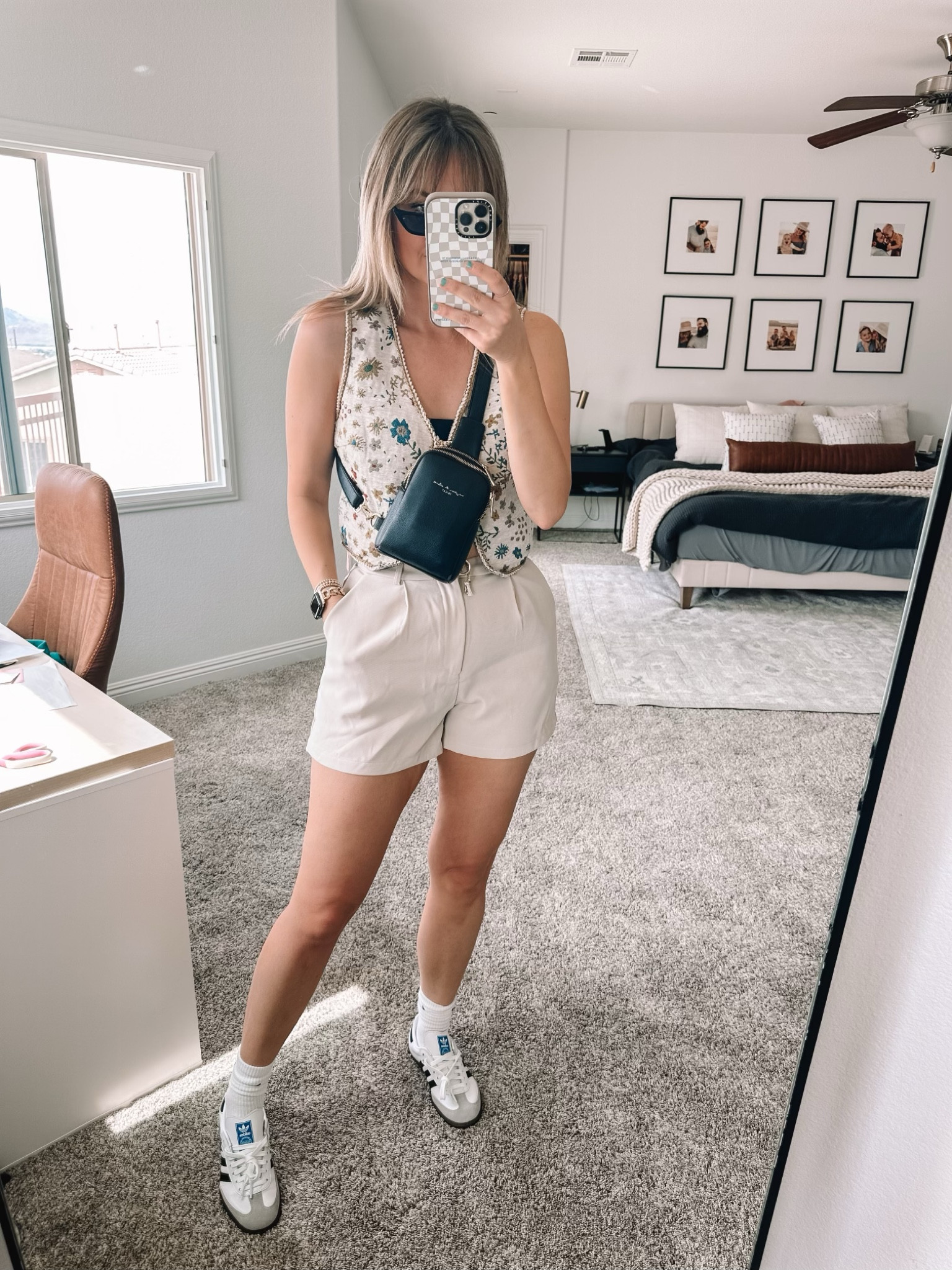 Trying new pieces for our summer in Spain! It will apparently be the summer of vests and shorts 😂

Floral vest: m
Black tank: m
Khaki shorts: m
Shoes: men 5.5 women’s 6.5 (go down a half size)

#LTKfindsunder50 #LTKtravel