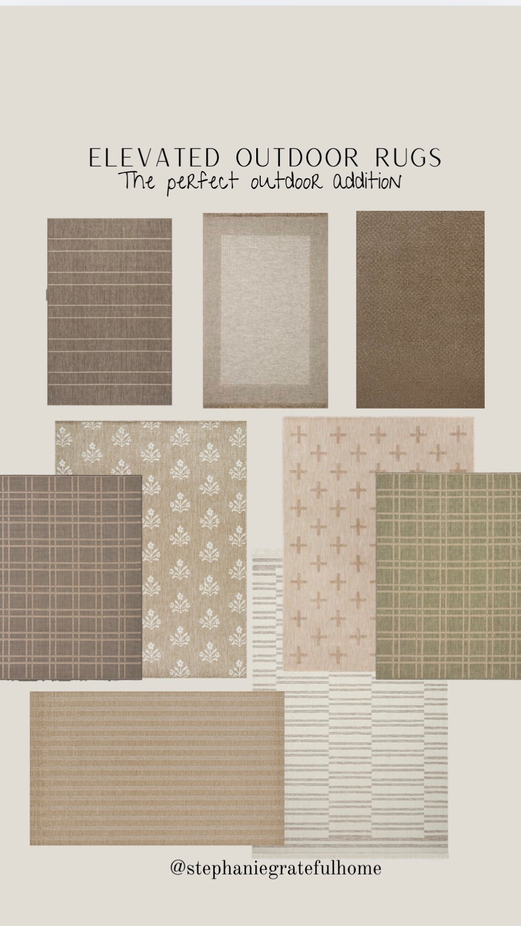 All these rugs are perfect to add to your outdoor space— if you see one you love , now is the time to get it--these will sell out 

#LTKHome