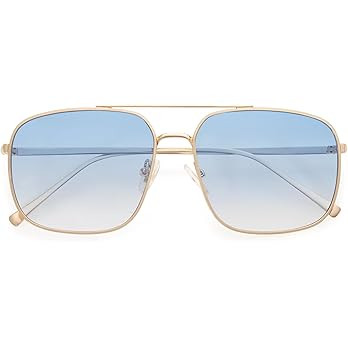 SOJOS Retro Square Aviator Sunglasses Womens Mens Aesthetic Y2k Light Lens Shades SJ1176 | Amazon (CA)