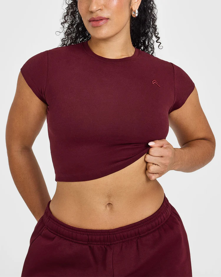 Cotton Icon Baby T-Shirt 
 Rosewood | Oner Active (UK / US)