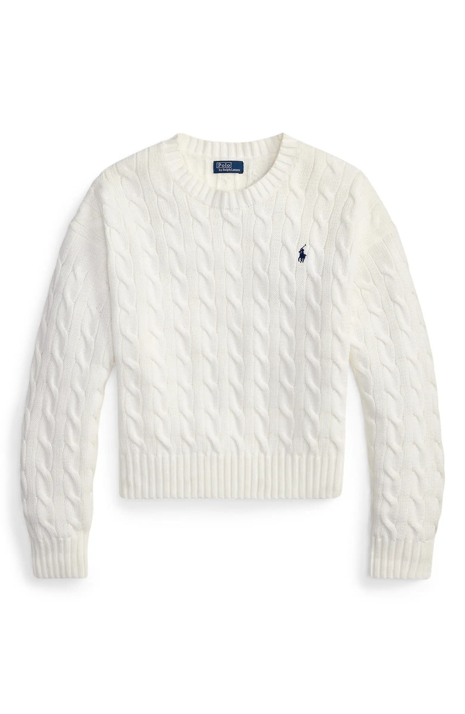 Cable Knit Crewneck Sweater | Nordstrom
