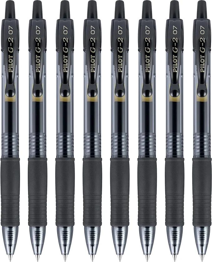 PILOT G2 Premium Refillable & Retractable Rolling Ball Gel Pens, Fine Point, Black, 8-Pack (15298... | Amazon (US)