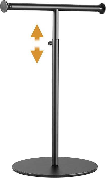 niffgaff T Bar Purse Display Stand Tabletop: Adjustable Height Handbag Holder, Countertop Hanging... | Amazon (US)