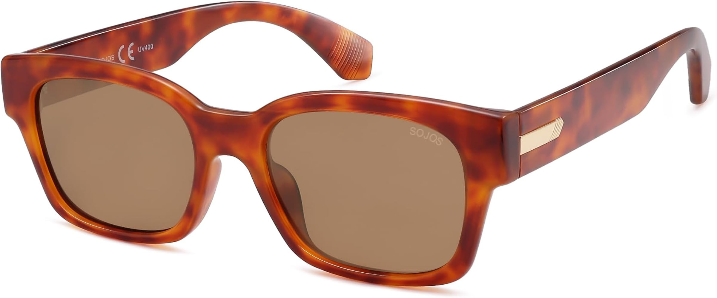 SOJOS Classic Square Polarized Sunglasses for Women Men Trendy Unisex Design SJ2372 | Amazon (US)