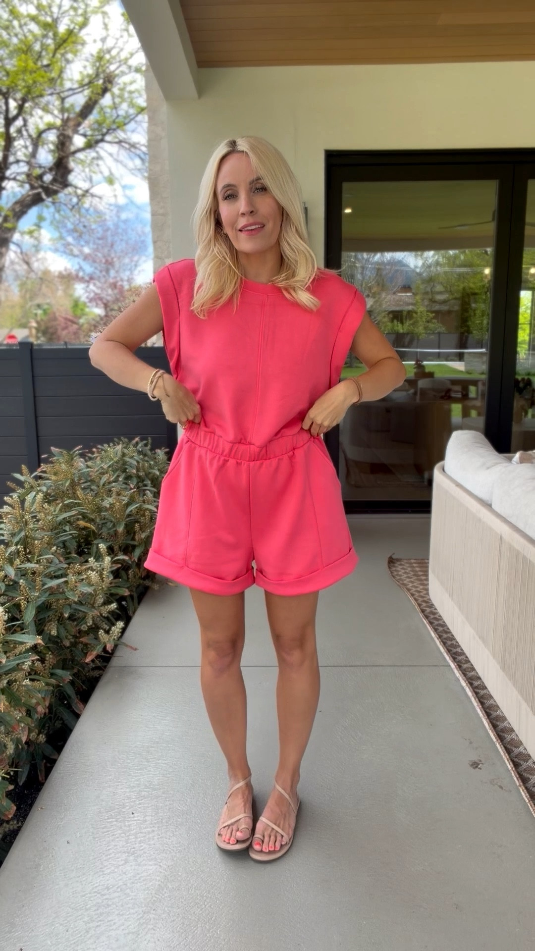Same fabric also comes in this romper! Size M

#LTKootd #LTKmomlife #LTKgrwm