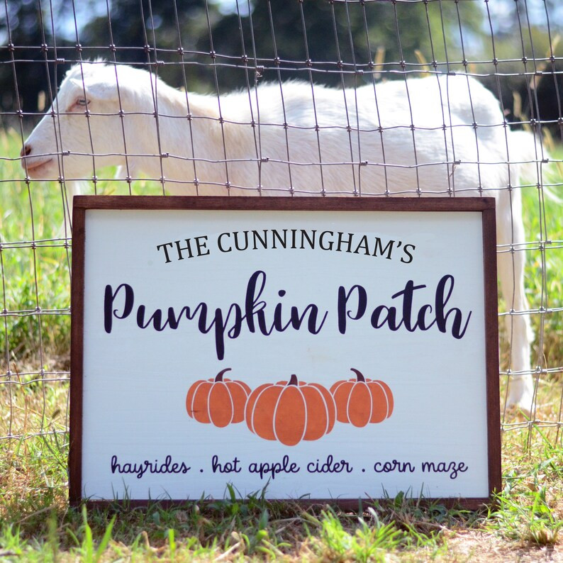 Fall Signs | Framed Wood Sign | Farmhouse Style | Pumpkin Patch Sign | Etsy (US)