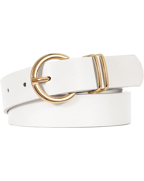 GRACE KARIN Women's Leather Belt for Jeans Pants Ladies Skinny Dress Belt with Gold Buckle S-XXL | Amazon (CA)