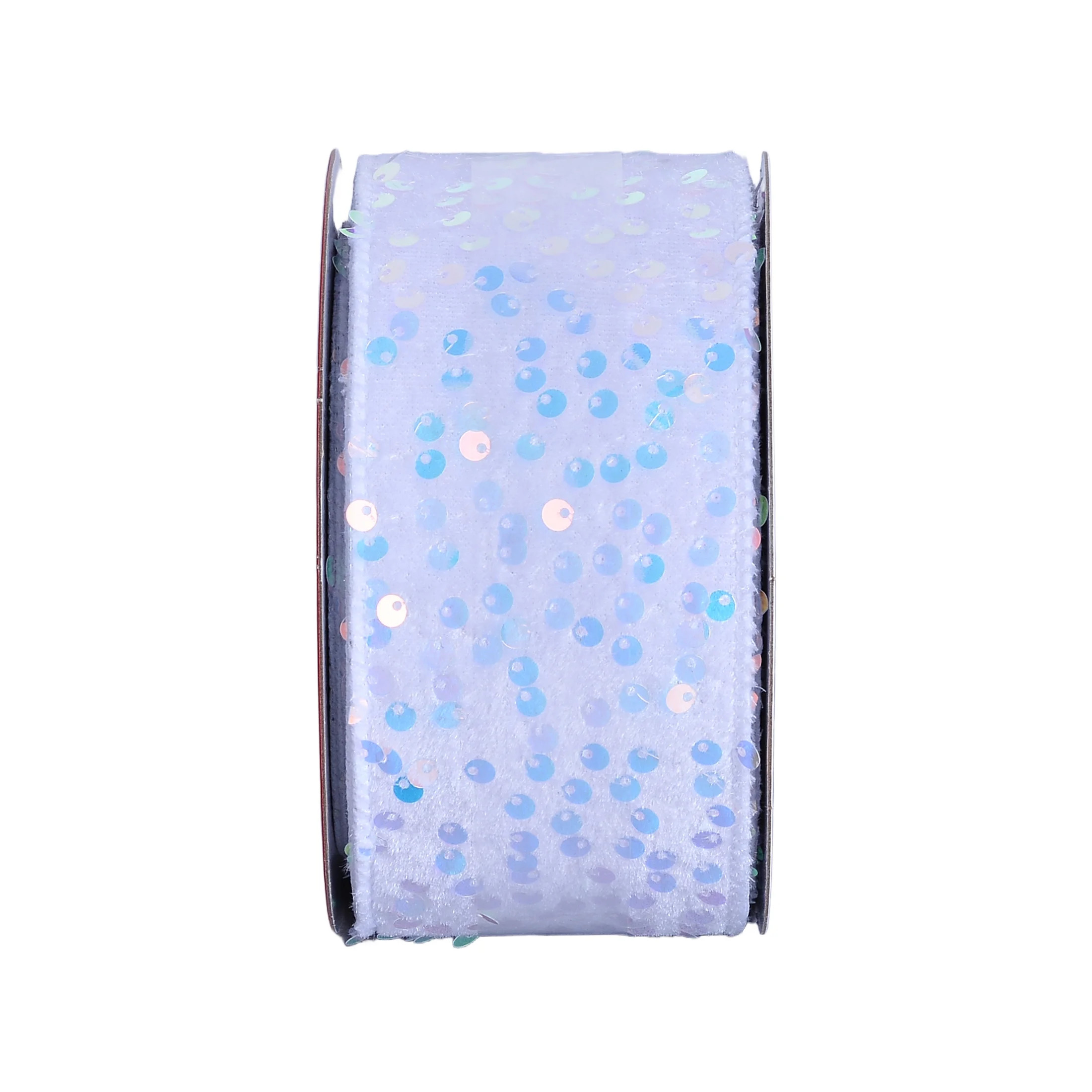 Blue Sequin Christmas Ribbon, 2.5" x 21', by Holiday Time | Walmart (US)