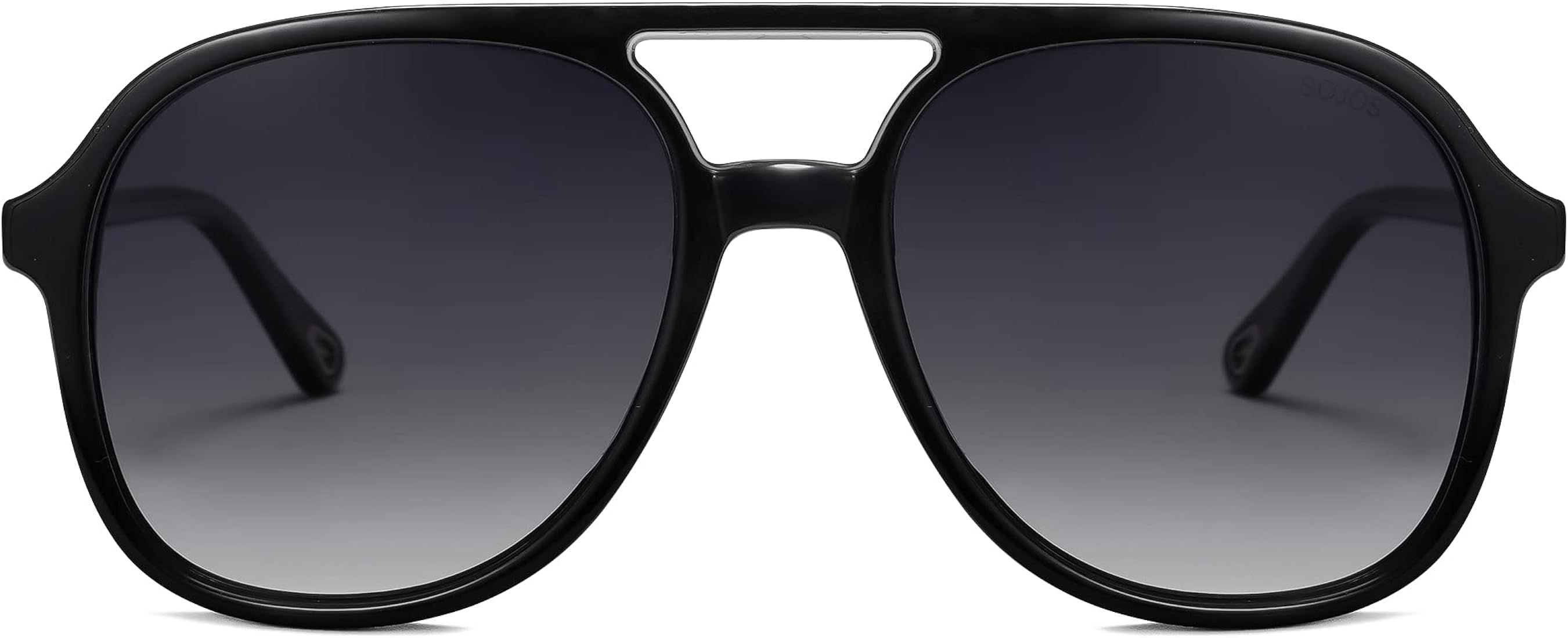 SOJOS Retro Square Polarized Aviator Trendy Sunglasses for Women and Men | Amazon (US)
