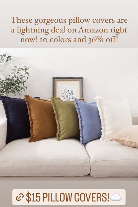 These gorgeous pillow covers are on sale for only $15 right now on Amazon! There are 10 colors available and some Christmas options as well! You can put these over existing pillows for an easy, easy way to update your living room decor!
..........
Amazon decor find prime find Amazon find under $20 pillow covers under $20 best pillow covers beautiful pillow covers, living room pillows, living room updates, living room, decor Christmas pillows Amazon under $20 pillows under $20 pottery barn dupe pillow cover with fringe washable pillow cover 

#LTKGiftGuide #LTKfamily #LTKhome