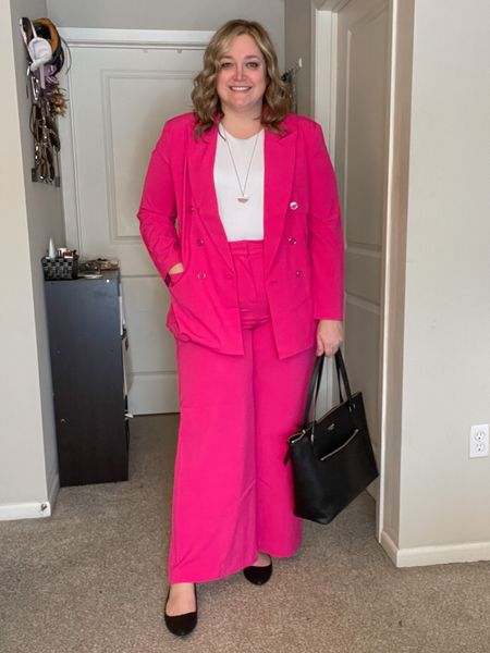 Living for the pink power suit. Linking to some options in a size 18

#LTKworkwear #LTKunder100 #LTKcurves