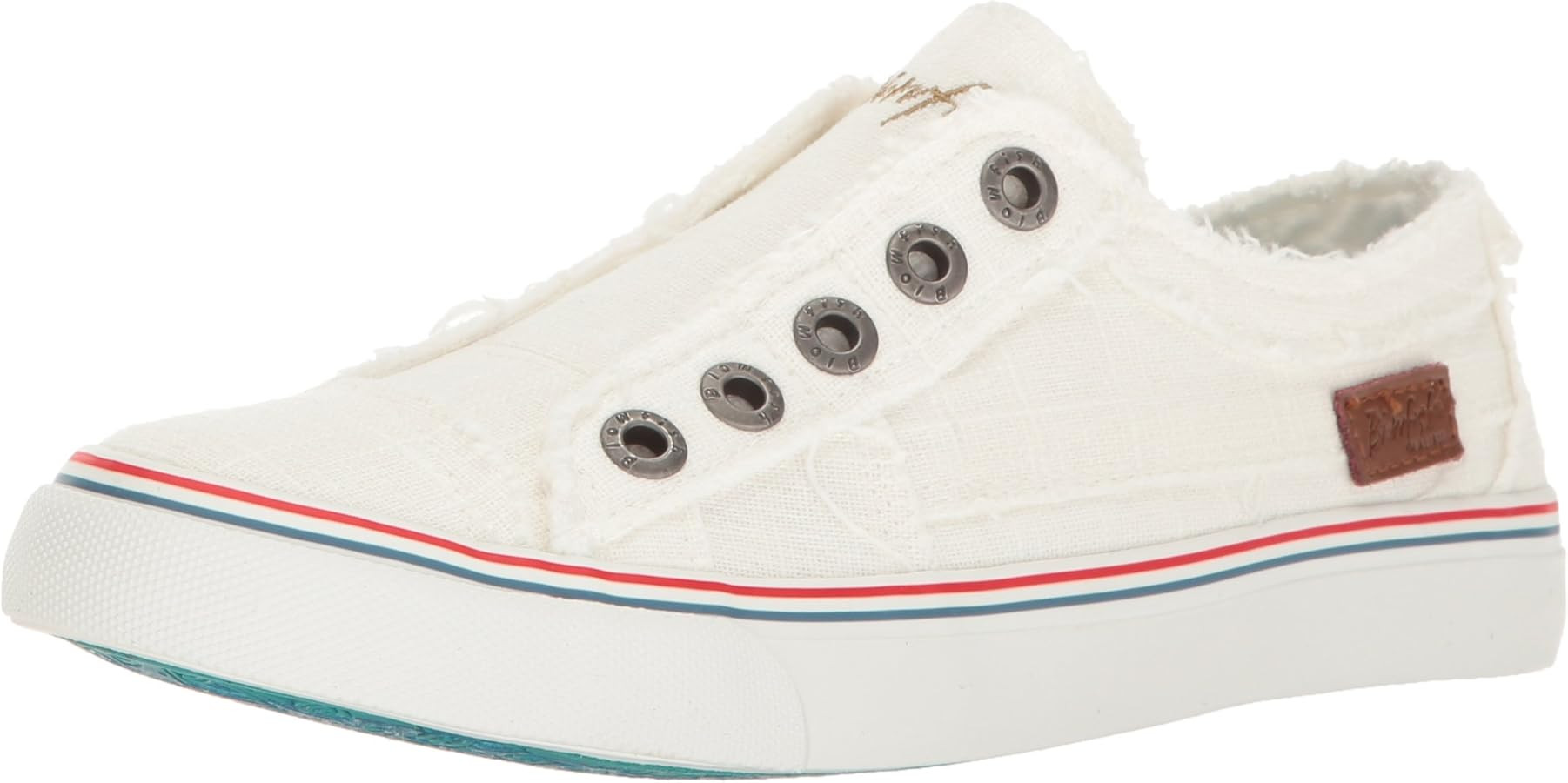 Blowfish Malibu Women's Play Fashion Sneaker, White Cozumel Linen, 8.5 | Amazon (US)