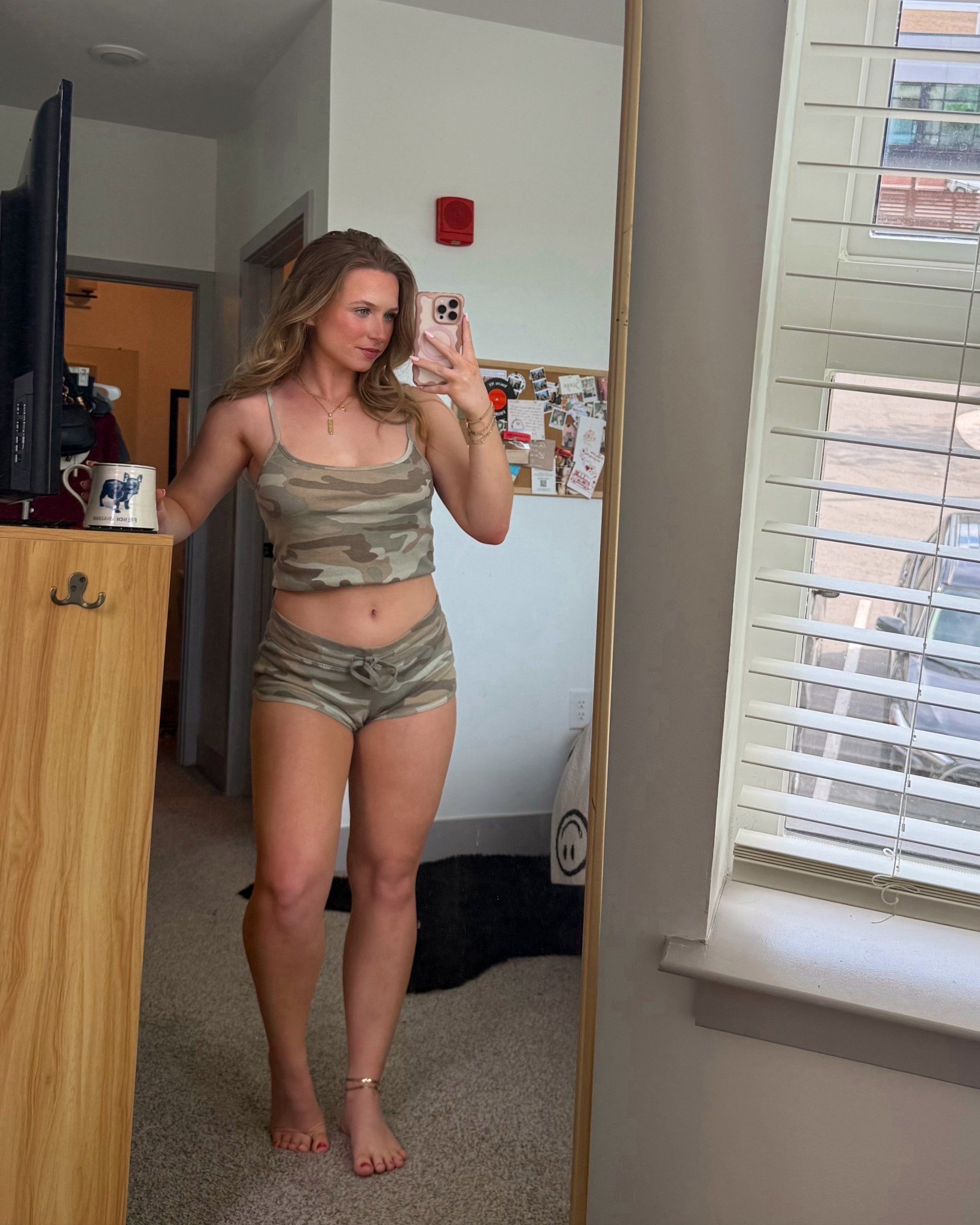 Cute camo set from pacsun! Can’t find the exact shorts so linked similar, there’s ton of other camo sets that are so fun on pacsun!