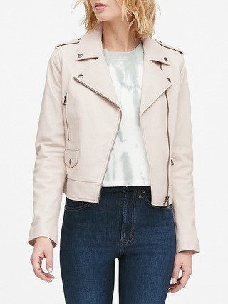 Classic Leather Moto Jacket | Banana Republic (US)