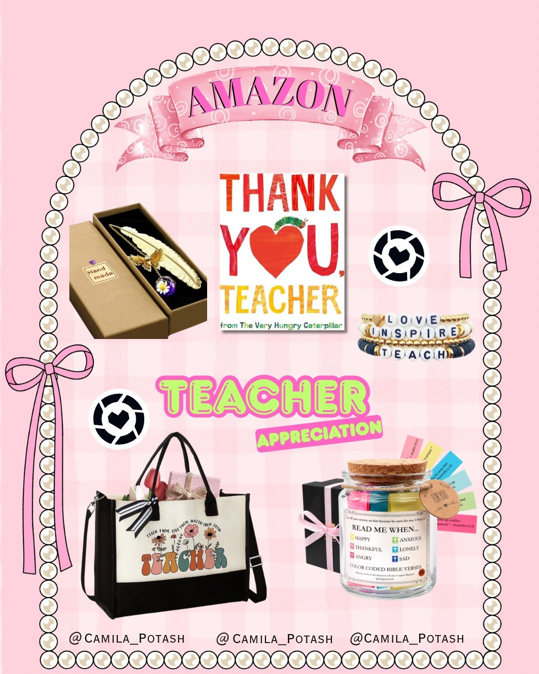 ♥️Heartfelt Amazon Teacher Gifts That Say “Thank You” in the Sweetest Way!

Looking for meaningful Teacher Appreciation Week gift ideas that go beyond the basics? This Amazon gift guide is full of thoughtful, heartfelt items your favorite teachers will love—and use! These affordable and unique picks are all Prime-eligible and perfect for end-of-year gifting.

What’s included:

	•	Inspirational bracelets with motivational words: LOVE, TEACH, INSPIRE
	•	Handmade butterfly bookmark – beautiful and symbolic
	•	“Thank You, Teacher” book by The Very Hungry Caterpillar – sweet and sentimental
	•	Teacher tote bag – functional and adorable for classroom essentials
	•	“Read Me When…” jar – a color-coded Bible verse gift for emotional encouragement

These gifts are not only practical but also packed with love, perfect for any grade level or teacher personality. Add them to your Amazon cart now before Teacher Appreciation Week ends!

#TeacherAppreciationGifts #AmazonTeacherGifts #LTKteacher #ThankYouTeacher #EndOfYearGifts #AmazonFinds #AmazonMustHaves #LTKunder50 #GiftsForTeachers #TeachersOfInstagram #ThoughtfulTeacherGifts #LTKAmazonFinds #AmazonGiftGuide #TeacherLife #PrimeGifts

#LTKGiftGuide #LTKFindsUnder100 #LTKFindsUnder50