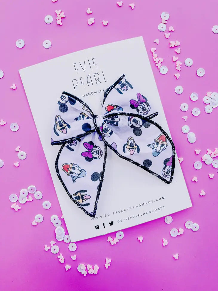 Mouse & Friends Face Medium Bow | PEGGI + ME