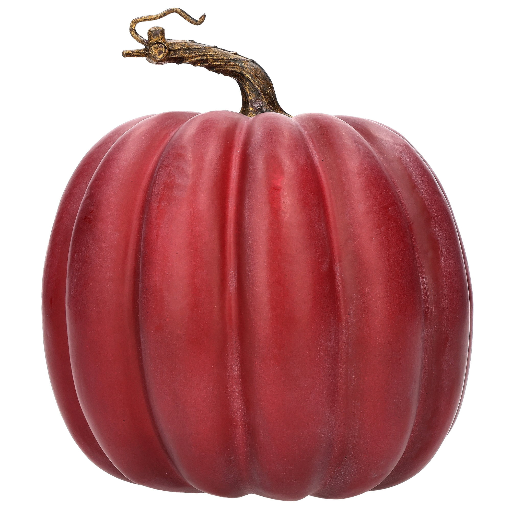 Tall Foam Pumpkin Tabletop Decoration, Burgundy, 8", Fall by Way To Celebrate - Walmart.com | Walmart (US)
