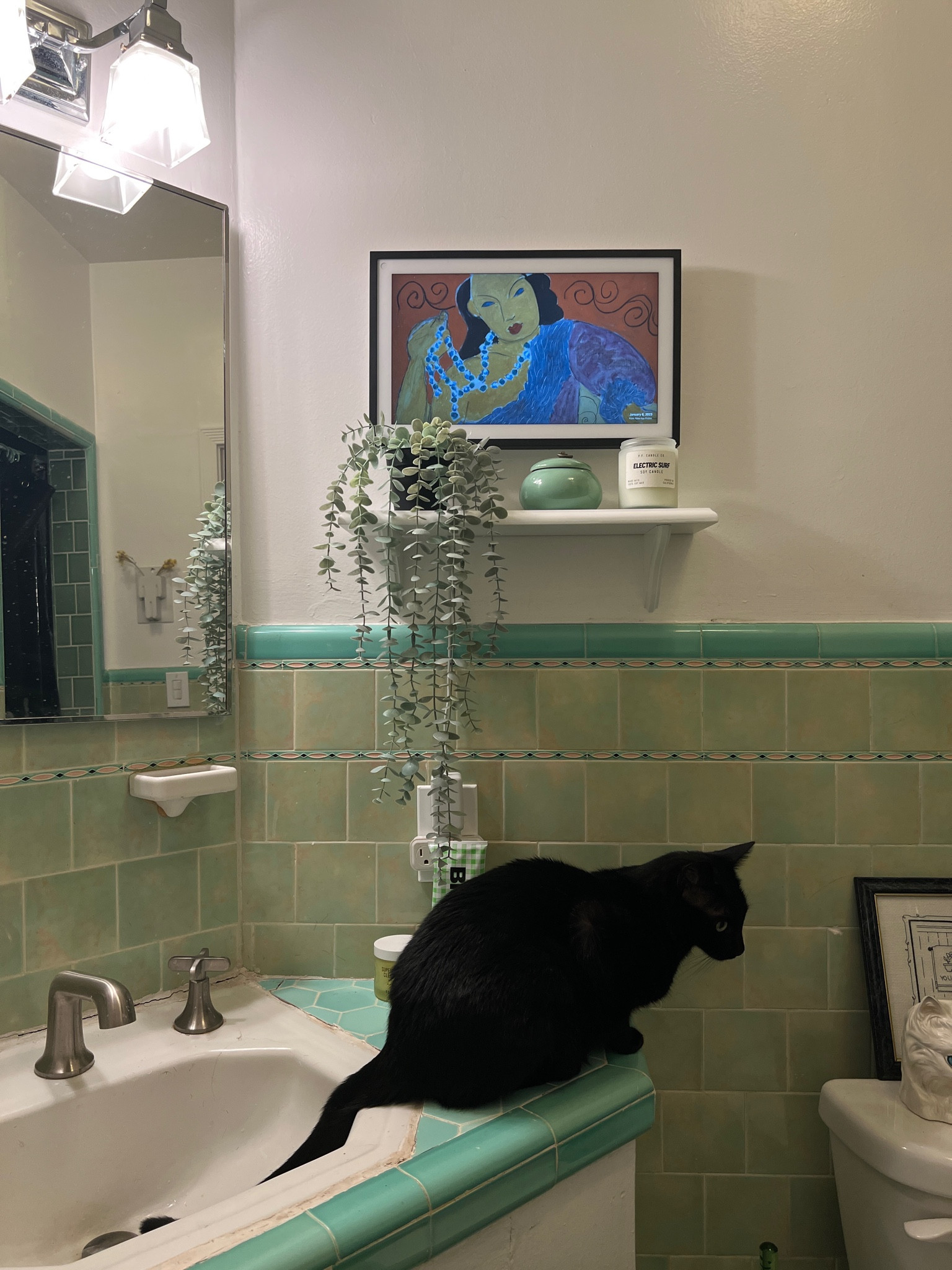 Echo Show 15 for the bathroom!