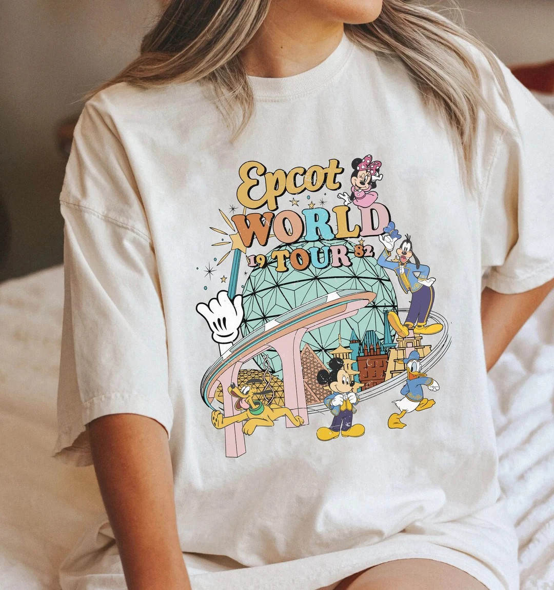 Disney Epcot Shirt, Vintage Epcot 1982 Shirt, Vintage Disney Shirt, Mickey And Friends, Epcot Tri... | Etsy (US)