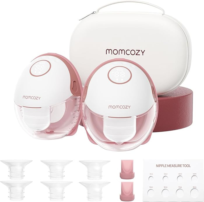 Momcozy Breast Pump Hands Free Mobile Style | M6, Wearable Breastfeeding Pump Ideal Rhythm for Mo... | Amazon (US)