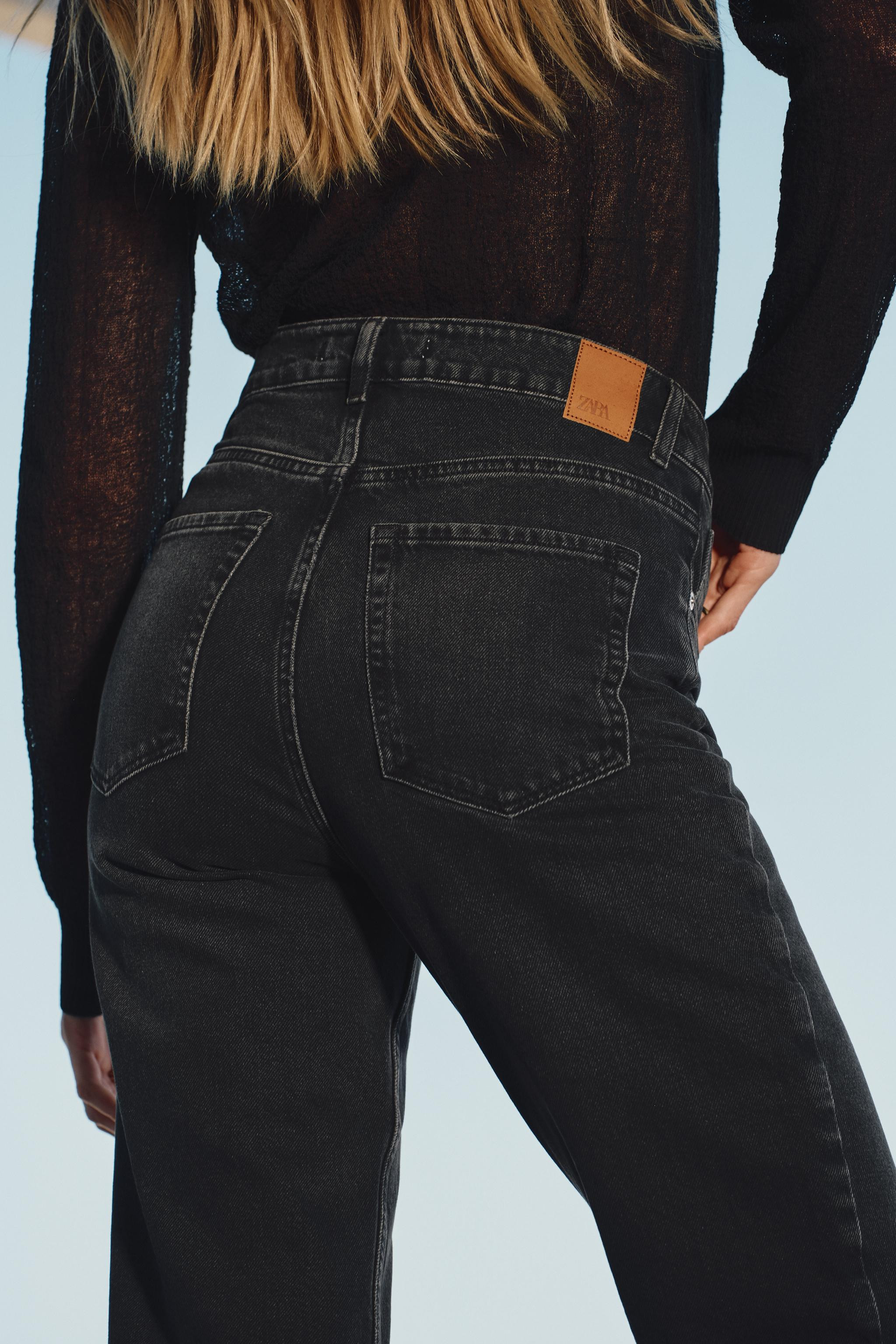 Z1975 DENIM STRAIGHT CUT JEANS WITH A HIGH WAIST | Zara US