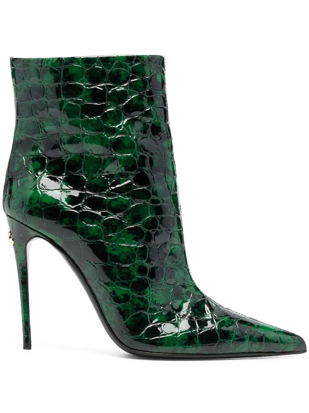 Dolce & Gabbana 120mm crocodile-effect Boots - Farfetch | Farfetch Global