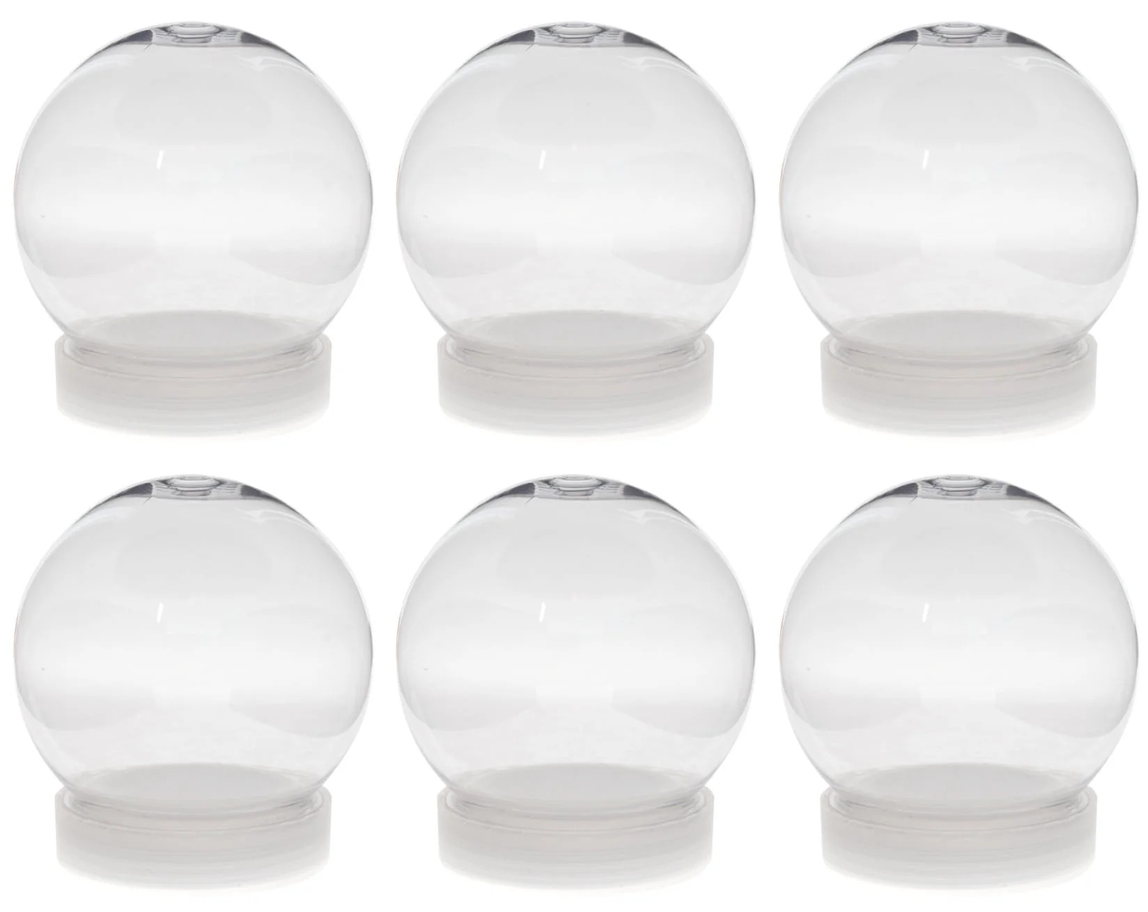 Creative Hobbies 4 Inch DIY Clear Plastic Water Globe Snow Globe with Screw Off Cap -Great for DI... | Walmart (US)