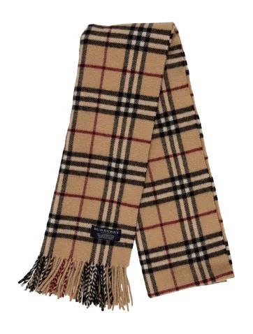 Burberry Wool Nova Check Scarf | The Real Real, Inc.