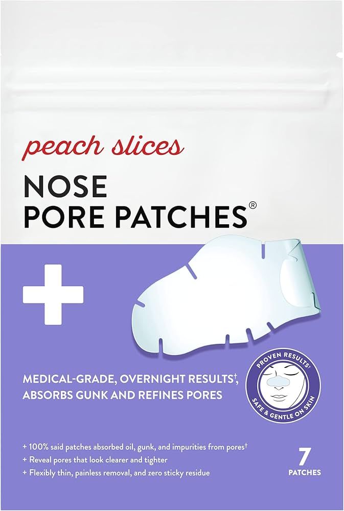 Peach Slices | Nose Pore Patches | Medical-Grade Hydrocolloid | Targets Pores & Pimples | Absorbs... | Amazon (US)