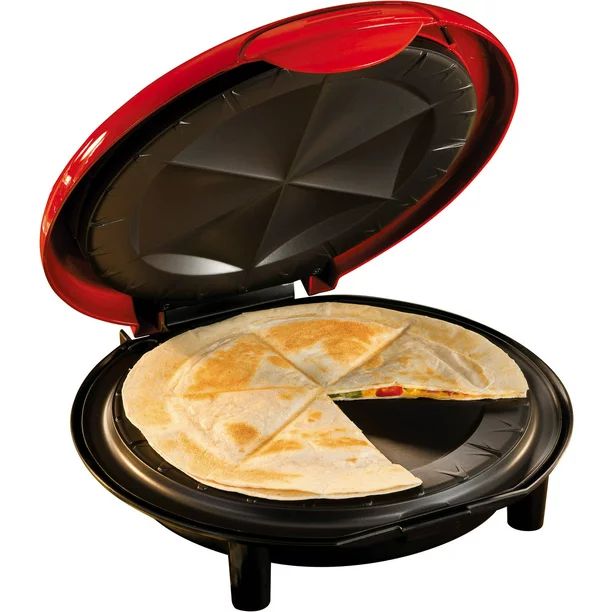 Nostalgia EQM200 6-Wedge Electric Quesadilla Maker with Extra Stuffing Latch | Walmart (US)