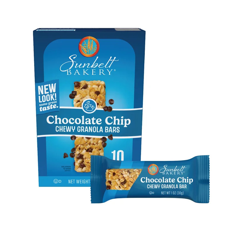 Sunbelt Bakery Family Pack Chocolate Chip Chewy Granola Bars, 10 Count | Walmart (US)