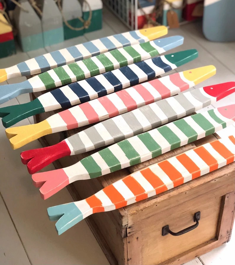 Wooden Fish Cottage Decor Coastal Decor Handmade Key | Etsy | Etsy (US)