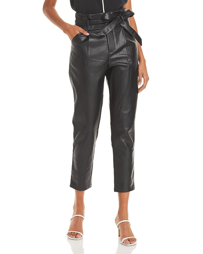 Faux Leather Paperbag-Waist Pants - 100% Exclusive | Bloomingdale's (US)
