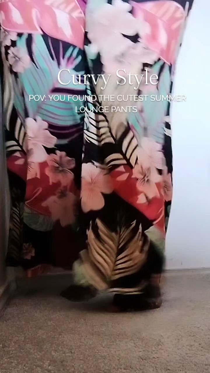 Talk about how cute these tropical floral pants are for summer!👌🏾☀️⛱️🍍Cozy, come in multiple sizes, stretchy fabric, non see-through, flattering on curvy bodies, and they're under $25,!

#LTKSeasonal #LTKMidsize #LTKootd