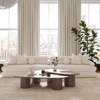 TOV Furniture Lulu Sofa, Cream | Ashley