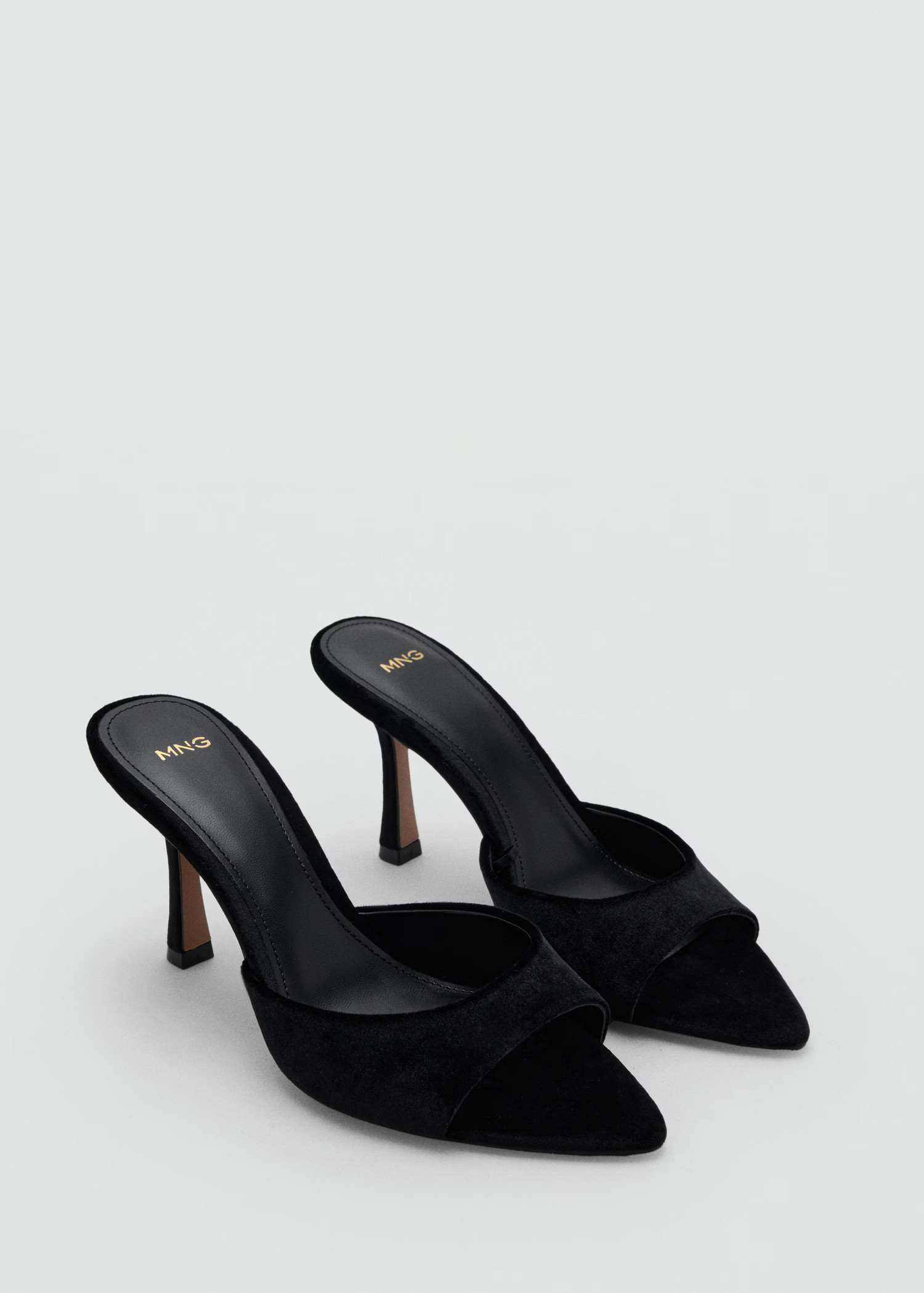Velvet heel sandals | MANGO (UK)