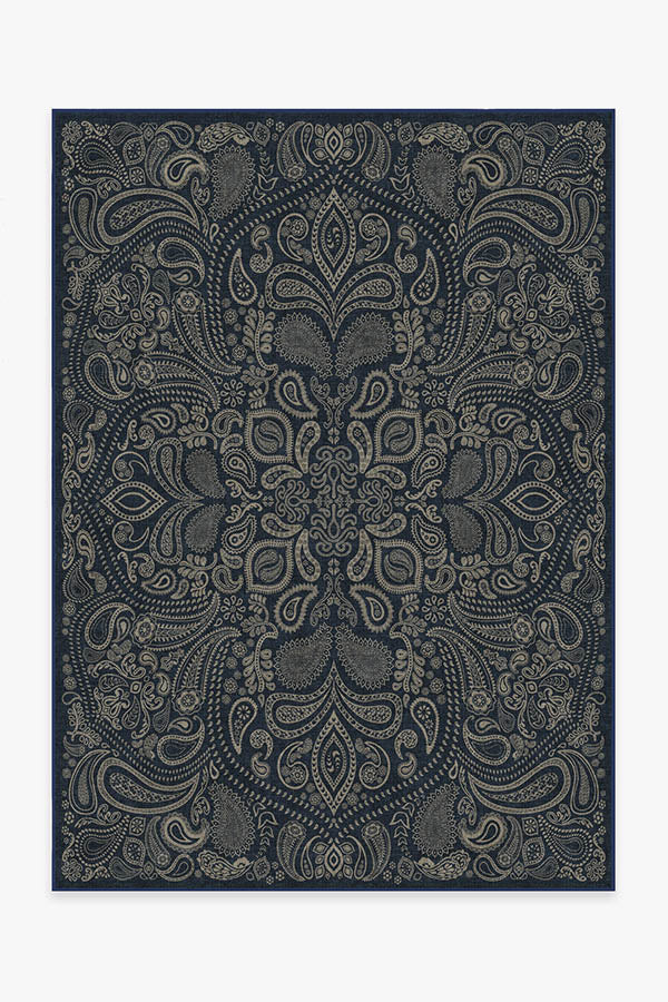 Iris Apfel Paisley Prom Midnight Rug | Ruggable