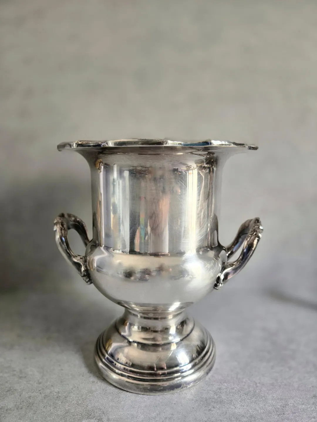 Vintage Silver Plated Champagne Bucket with Handles - GORGEOUS! Leonard Large Footed Ice Bucket, ... | Etsy (US)