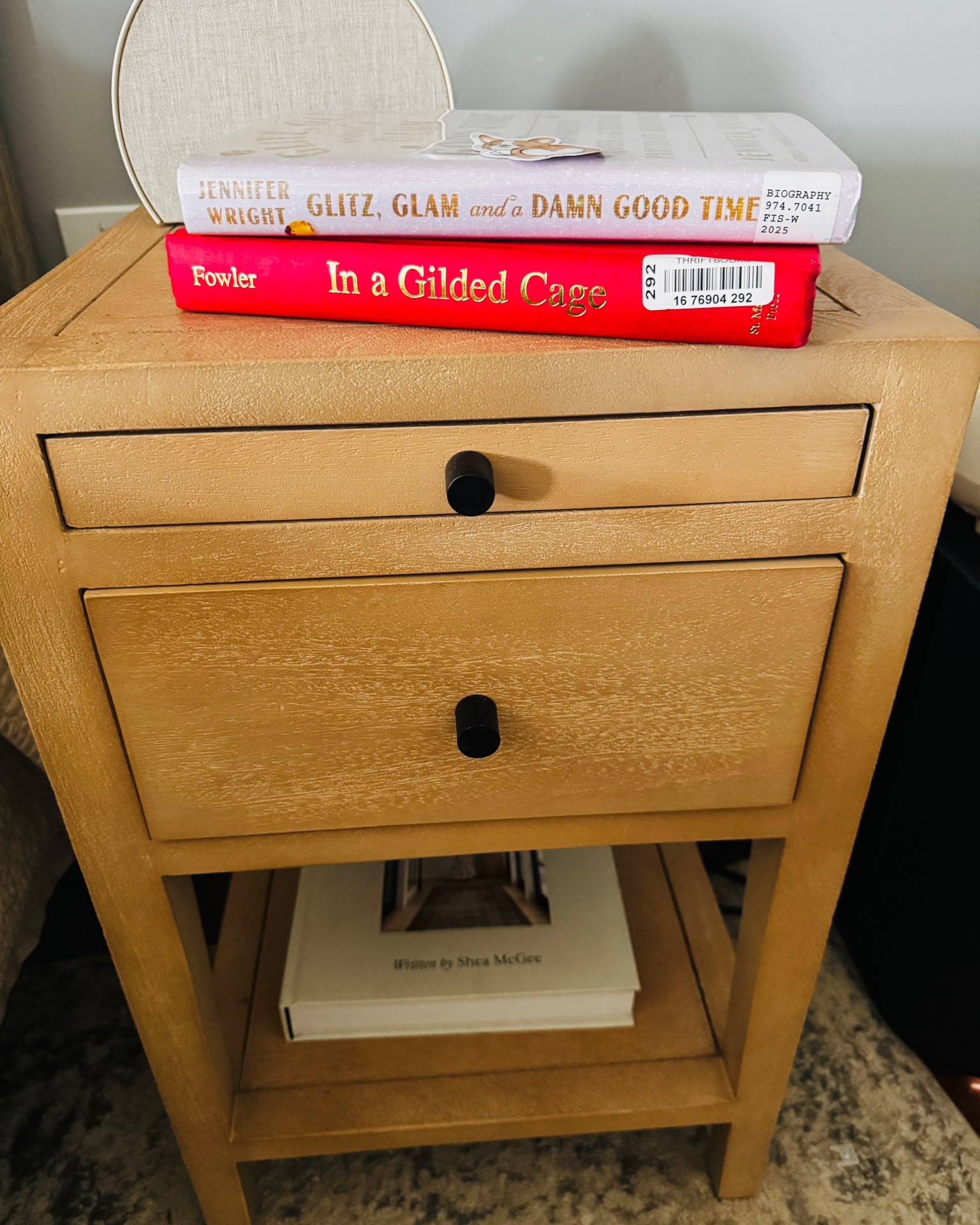 This Rylee mini nightstand is a readers bff
