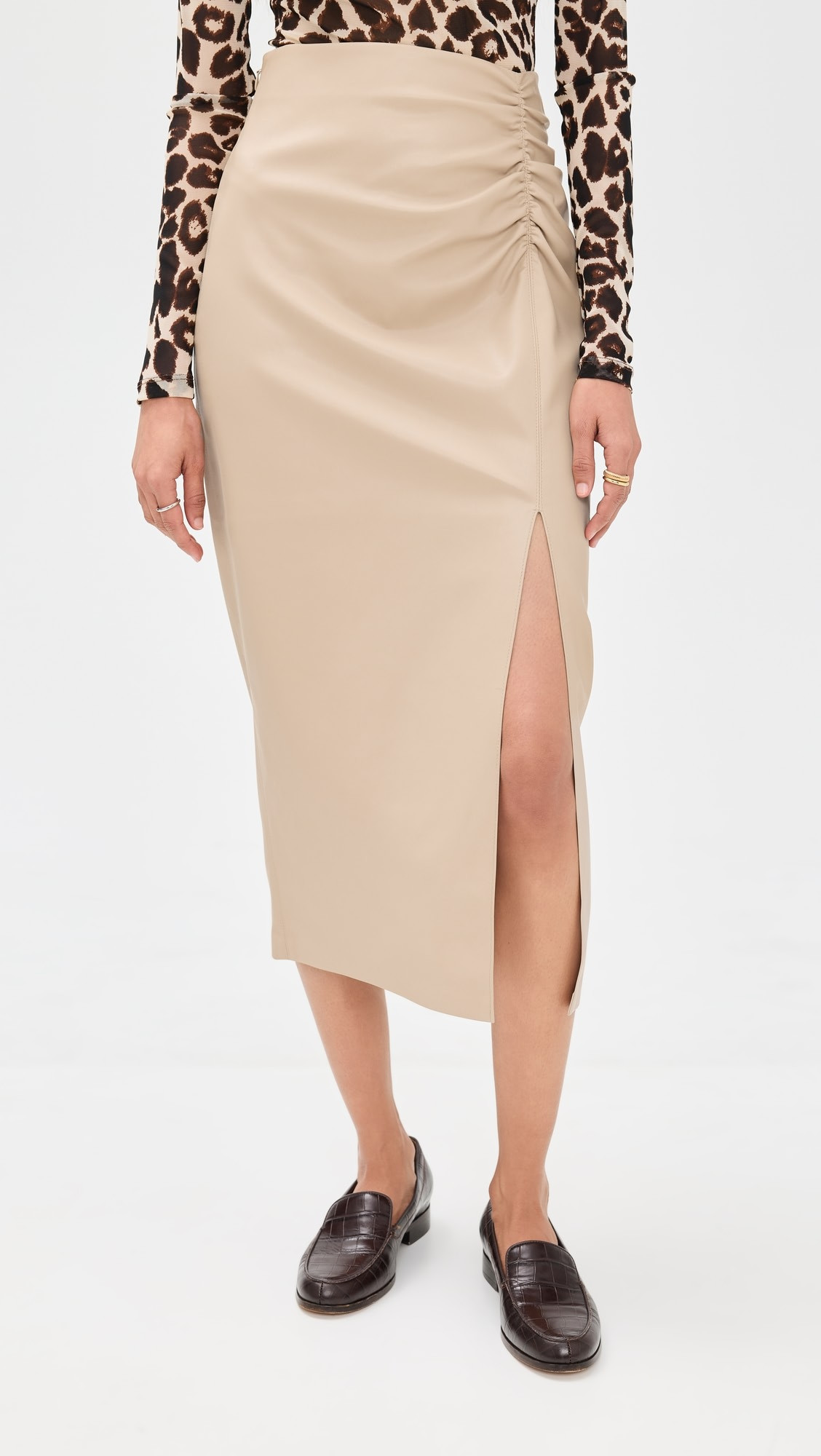 Louisa Faux Leather Skirt | Shopbop