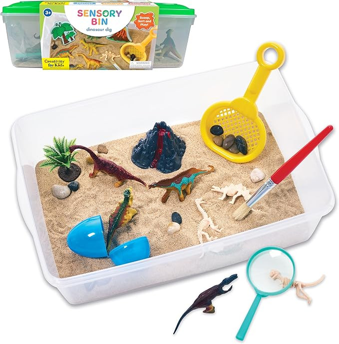 Creativity for Kids Sensory Bin: Dinosaur Dig - Toddler Sensory Toys, Sensory Bin Filler and Todd... | Amazon (US)