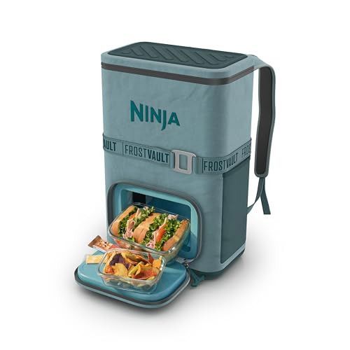Ninja Backpack Cooler | FrostVault Go 24 Can Soft Cooler | Leakproof Zipper with Built in Can Ope... | Amazon (US)