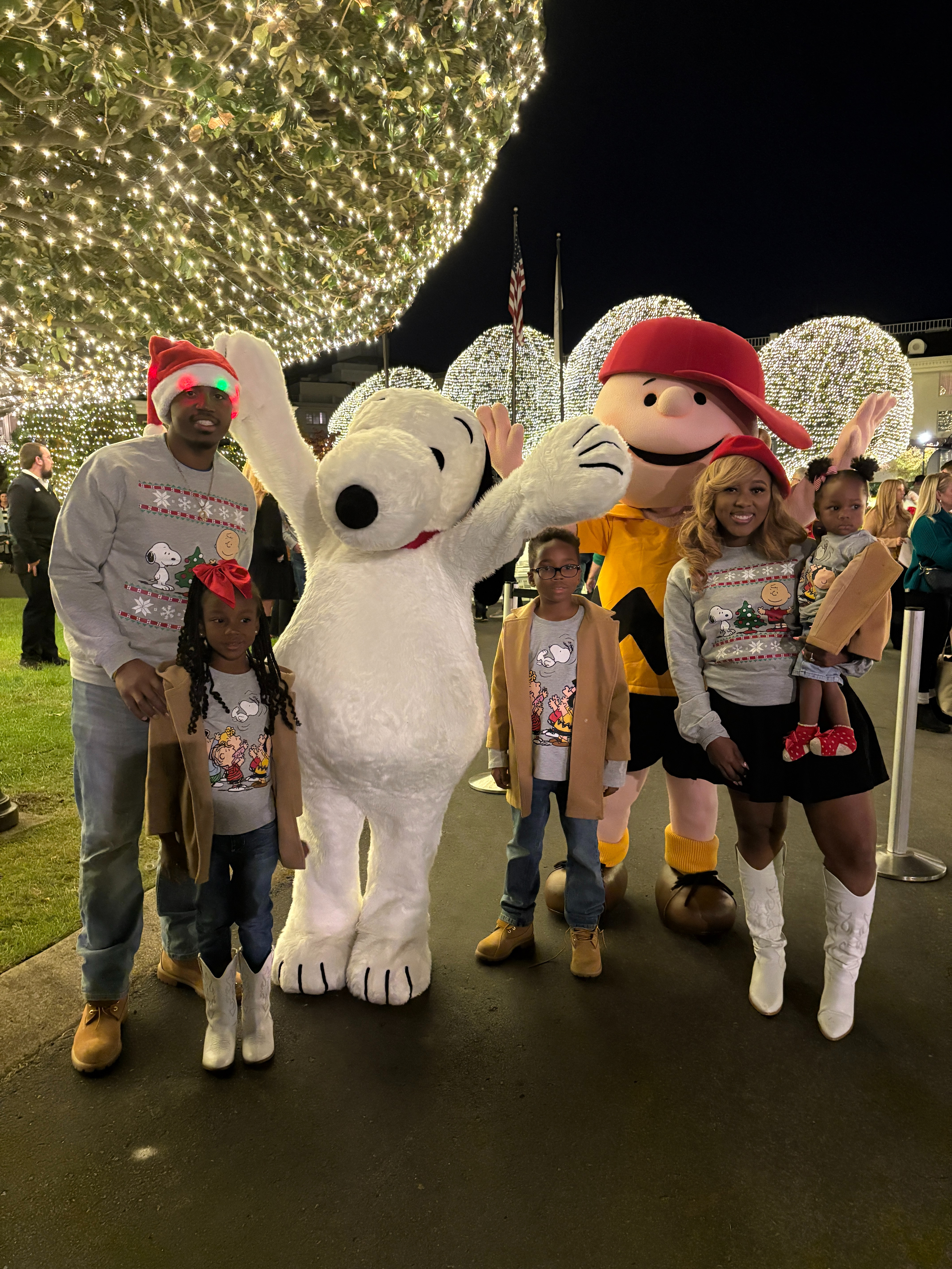 Matching in our Charlie Brown Christmas sweaters and feeling all the holiday joy 🎄💛 Cozy, classic, and perfect for family moments like these! #LTKHoliday #FamilyStyle #CharlieBrownChristmas #LTKFamily #HolidayOutfits 

 #LTKGiftGuide #LTKHoliday