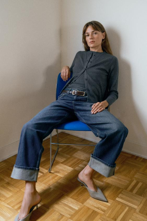 BASIC KNIT CARDIGAN WITH BUTTONS | Zara UK