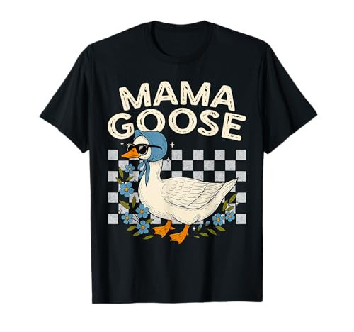 Funny Retro Goose Mother's Day Mama Goose T-Shirt | Amazon (US)
