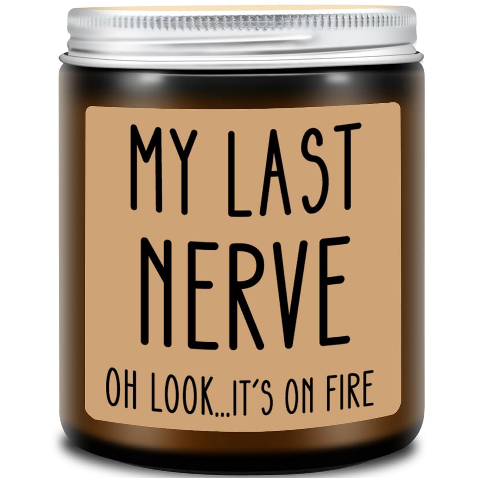 Homsolver Gifts for Women, Funny Friendship Gift for Best Friend - My Last Nerve Lavender Candle ... | Amazon (US)