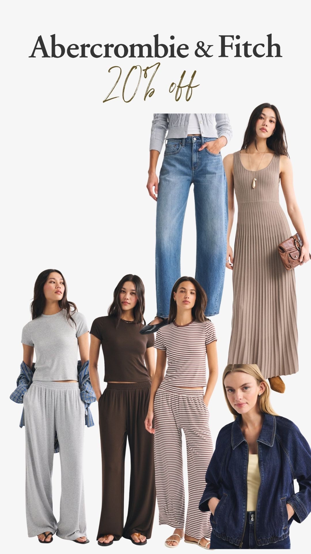 Abercrombie 20% off using the code 
AFXLTK 

#LTKxAFSale