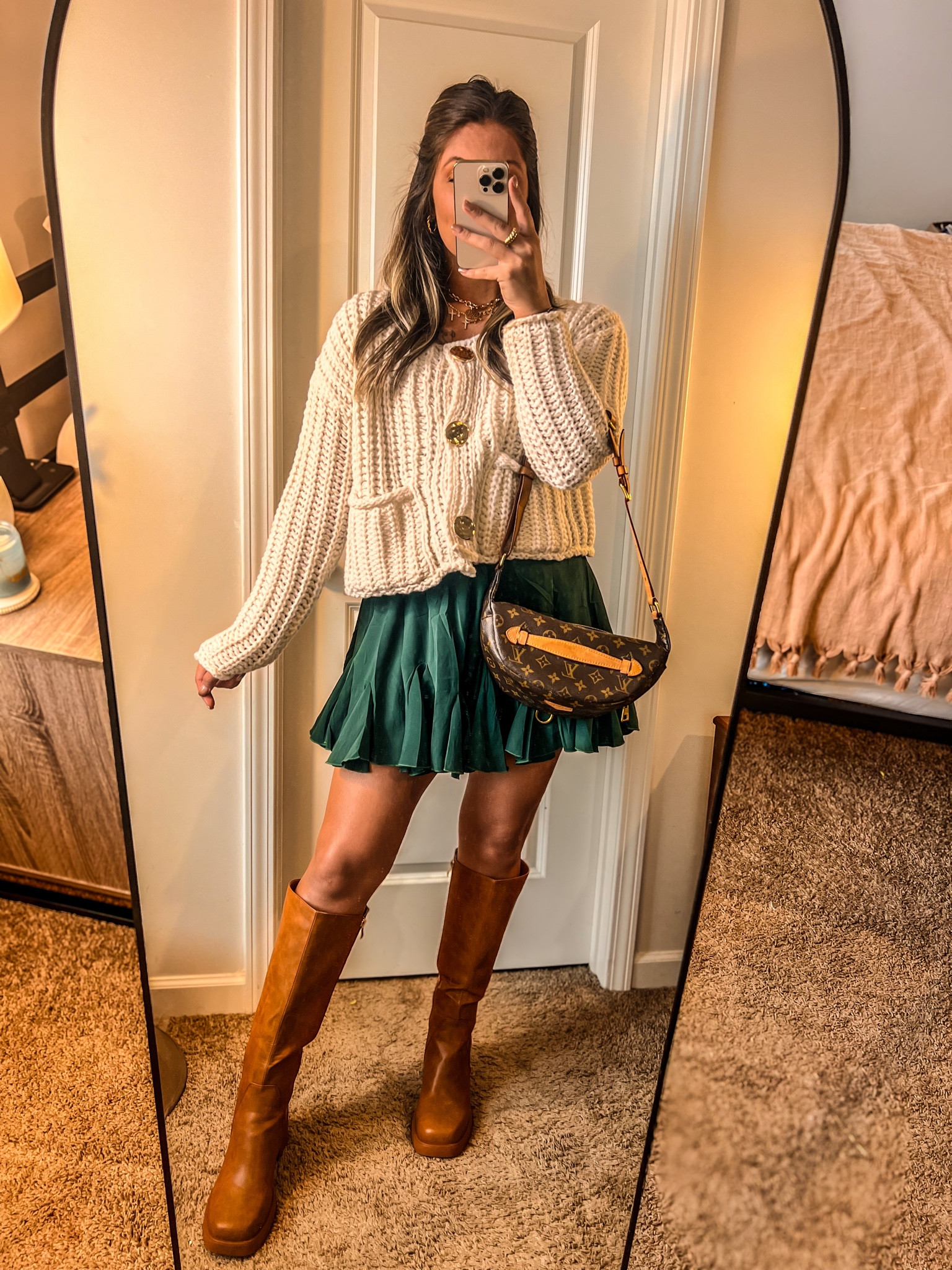Today’s Amazon OOTD:) 

Wearing a to size medium in the sweater and skirt. I could’ve sized down a half size in the boots (wearing my normal size 9) but they are extremely comfortable! 

#amazon #amazonootd #holidayoutifts #Ltkblackfriday #Ltkcybermonday #datenightoutfits 

#LTKHoliday #LTKSeasonal #LTKStyleTip